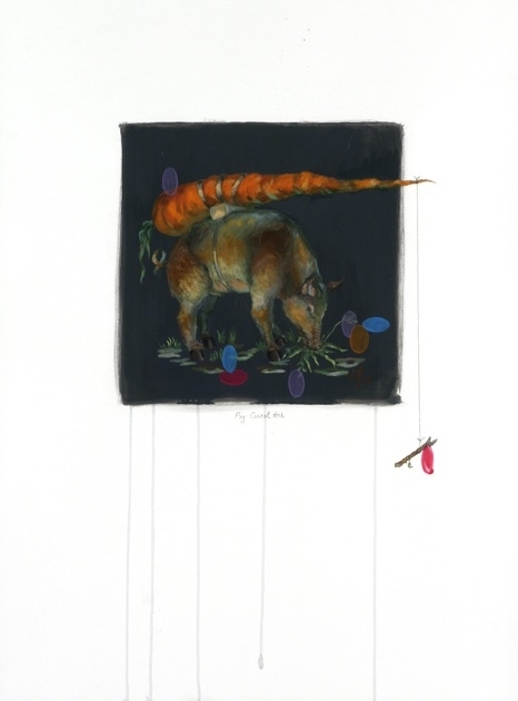 Pig-Carrot stick